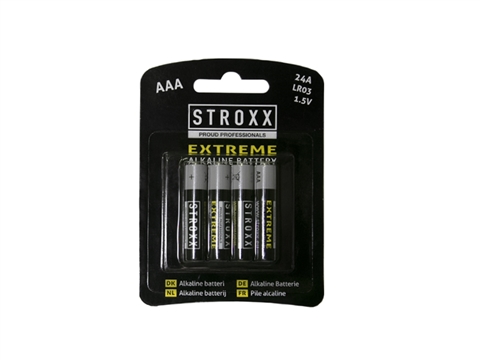 Батарейка STROXX ALKALINE AAA/LR03/24A ULTRA PREMIUM 1,5V